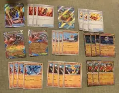 j*k様 SRポケモンカードセット 汎用デッキパーツ　メガルカリオex 進化ライ