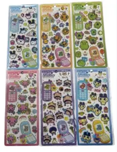 【正規品】たまごっち シール 6枚 コンプリート 平成ハッピーフォン