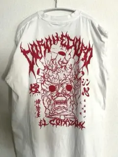 ドロヘドロ　心　グラフィック Tシャツ ホワイト　COSPA