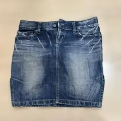 moussy スリット入りデニムタイトスカート