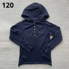 ラルフローレン ネイビー フード付き 長袖カットソー 120