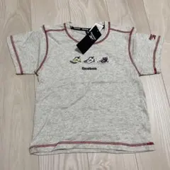 Reebok リーボック　スニーカー刺繍 Tシャツ 120cm グレー　灰色のサムネイル