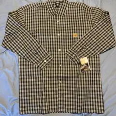 FB COUNTY デットストック　白黒チェックワークシャツ　XL 新品未使用のサムネイル