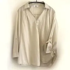 NATURAL BEAUTY BASIC ストライプM スキッパーシャツ