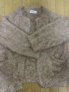 LILY BROWN フラッフィーラメニットカーデ