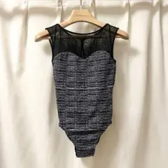 stina｜スティナ メッシュノースリーブレオタード 大人Sのサムネイル