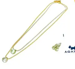 AGATHA PARIS ネックレス2点・ピアスセット美品のサムネイル