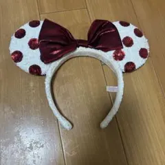 ディズニー カチューシャ 水玉 スパンコール