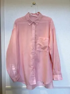 LEPSIM シアーシャツ長袖 ピンク