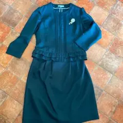 L〜LL 紺色で結婚式や卒業式にも入学式にも！！スカートゆったり13号