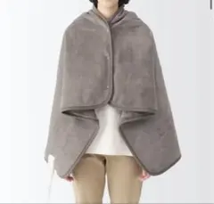 MUJI フード付き電気毛布 ダークベージュのサムネイル