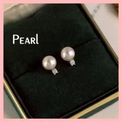 パール ピアス✨ 上品 一粒パール 韓国風 高見え フォーマル 結婚式 入学式
