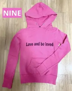 ナイン NINE パーカー ピンクのサムネイル
