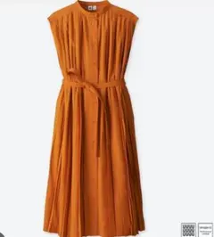 ユニクロ　プリーツシャツワンピース