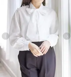 ボウタイ付２ｗａｙチュニックシャツ