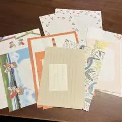 イラスト付きレターセットお裾分け