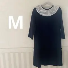 【SALE】【新品】襟付きプリーツワンピース☆M