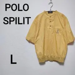 POLO SPILIT メンズL　ノーカラーシャツ　レトロデザイン　1771のサムネイル