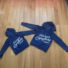 Babydoll デニム生地フード付きパーカー2点セット