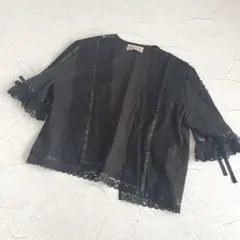 KIN DRESS MAKER ブラックレース 羽織 カーディガンのサムネイル