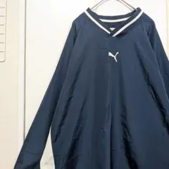 【センターロゴ】PUMA プーマ ナイロンプルオーバー 90s ヒットユニオン