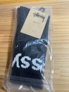 STUSSY Jacquard Logo Socks Blackのサムネイル