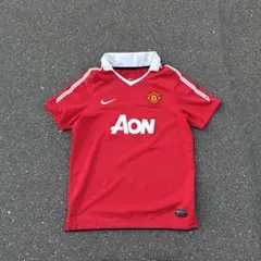 マンチェスターユナイテッド　2010‐2011ユニフォーム ナイキ マンチェスターユナイテッド ユニフォーム 2010-2011 半袖 刺繍