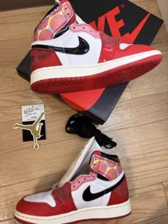 スパイダーマン ナイキ エアジョーダン1 ハイ OG 22.5センチ