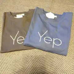 新品タグ付きSamansa Mos2 blue ロゴTシャツ 2枚セットのサムネイル