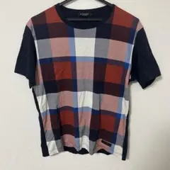 BLACK LABEL 半袖Tシャツ チェック柄 カジュアル Mサイズ