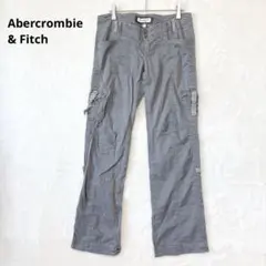 アバクロンビーアンドフィッチ／カーゴパンツ ズボン コットン S グレー
