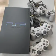 PlayStation 2 本体 コントローラー3つ付き