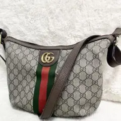 グッチ ショルダーバック オフィディア クロスボディバッグ シェリーライン 金具
