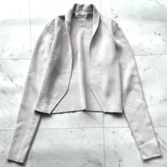 M-PREMIER エムプルミエ クロップド 36 ボレロ ベージュ系