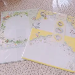 レターセット　四葉のクローバー　ファンタジー　お手紙　セット　メモ　便箋