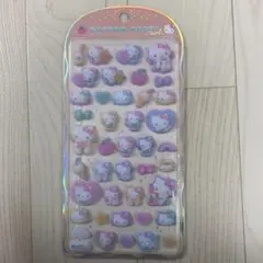 ハローキティ シール cotton puffy
