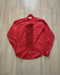 Delton フリル付きレッドシャツ 長袖 - メルカリ