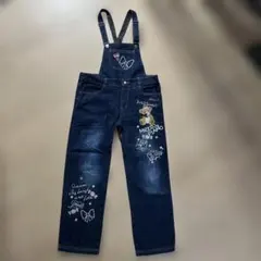 【美品】MEZZO PIANO デニムオーバーオール 140cm