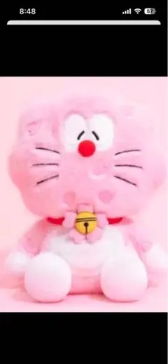 香港限定 100%ドラえもん&フレンズ展 サクラドラえもん ぬいぐるみ