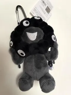 黒ミャクミャク　カラビナ付きぬいぐるみ　お座り　大阪万博2025