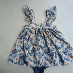 BREEZE フラワープリント ワンピース水着 140