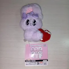 エスターバニー リボンハートマスコット ぬいぐるみ　パープル