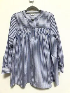 BEAMS HEART 七分袖 ストライプシャツ