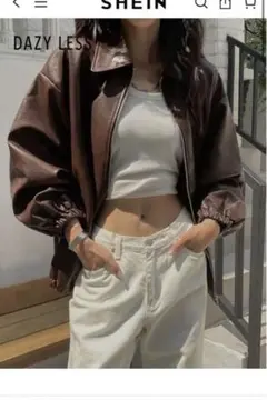 フェイクレザージャケット レザージャケット