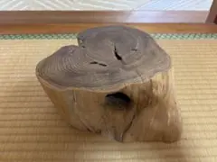 木製花台、花瓶台、一枚板、盆栽台、飾り台、台座、華道、レトロ、インテリア