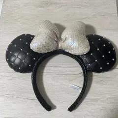 ディズニーパーク カチューシャ 黒キルティング