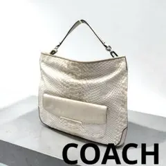 COACH コーチ 2wayショルダーバッグ パイソン柄