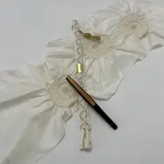 ☆未使用☆ 黒留袖 礼装用 絞り帯締めセット 扇子付 正絹