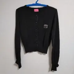 Angelic Prettyリボン付き黒ニットカーディガンのサムネイル