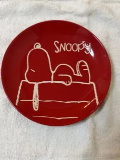 SNOOPY 皿　プレート 赤